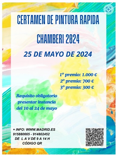 I Certamen de Pintura Rápida de Chamberí 25 mayo 2024