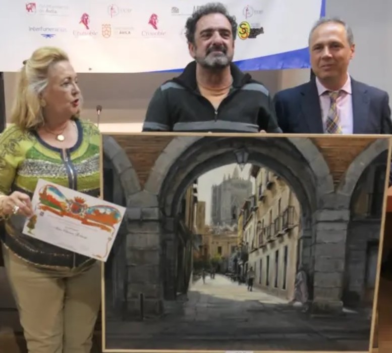 Entrega del 1º premio del Ayuntamiento a Pedro Cebrián Menéndez